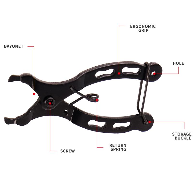 Compact Bicycle Chain Link Pliers Quick Release Buckle Remover Portable for Travel Road Bike Emergency Repair Kit