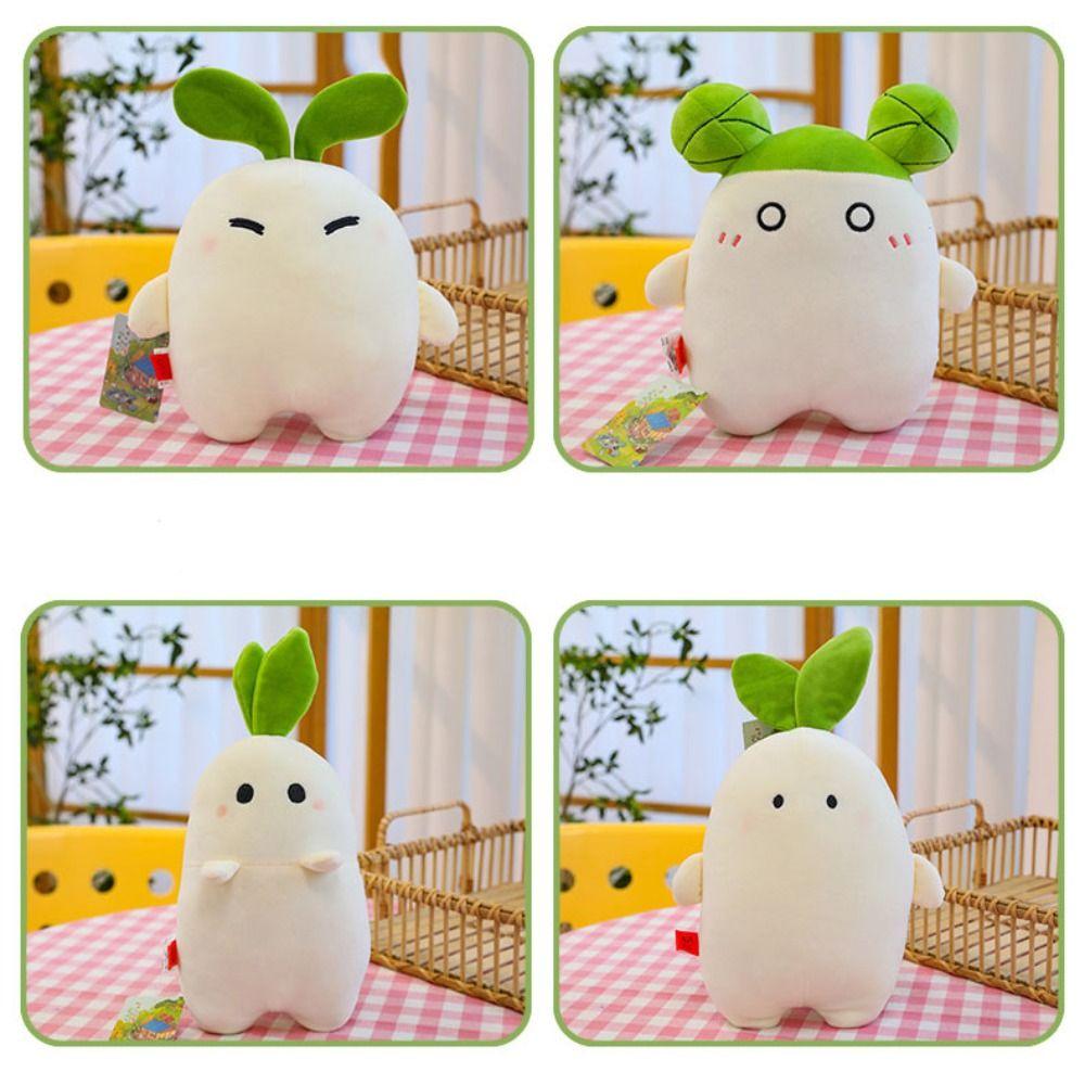 PP Cotton Vegetable Plush Toys Fluffy Radish Stuffed Doll Toy  Children Girl