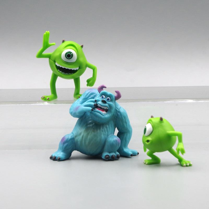 University Monsters Inc Anime Figures James P. Sullivan Action Figure Michael Wozosky Randall Boggs Q Version Model Playthings Present