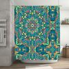 Colorful Butterfly Bath Shower Curtain Floral Print Decorative Bathroom Curtains for Home Decoration Waterproof Fabric Available