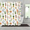 Tropical Cactus Plant Pineapple Shower Curtains Bathroom Curtain Cortina Ducha Frabic Waterproof Polyester Bath Curtain
