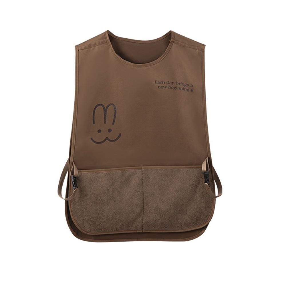 Vest Style Sleeveless Apron Waterproof Coffee House Uniform  Cleaning Accessories