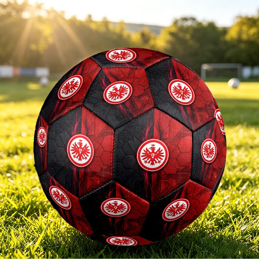 Eintracht Frankfurt FootballPrinted Size 5 Soccer Brt Football, Anti Slip Adult Match Football Souvenir for Football Fans