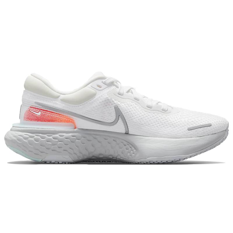 Nike ZoomX Invincible Run Flyknit White Pure Platinum Chile Red Sneakers Casual CT2228-102