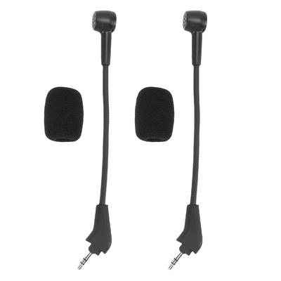 2PCS Mic Replacement for Corsair HS50 HS60 HS70 Wireless Gaming Headset 3.5mm Detachable Noise Cancelling Boom