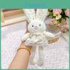 Jinnew Floral Dress Plush Bunny Keychain With Cute Design For Gift And Accessories