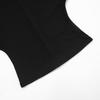 Y25TP365 Women's One-Shoulder Batwing Sleeve Waist-Cinched Solid Color Autumn Pullover Top