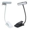 Adjustable Brightness Book Light Clip-on Reading with Flexible Gooseneck, 24 LED 3 Color Eye Study Room Table Lamp Caring Light, USB Rechargeable