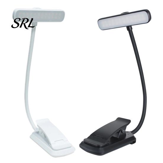 Adjustable Brightness Book Light Clip-on Reading with Flexible Gooseneck, 24 LED 3 Color Eye Study Room Table Lamp Caring Light, USB Rechargeable