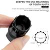 Bicycle Cassette Lockring Removal Tool 12 Teeth CR-V Steel Bike Cassette Flywheel Sprocket Remover Wrench Cycling Repair Tool