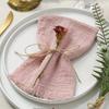 1pc wedding gauze cotton napkins soft dining table design mat, suitable for showers, Christmas dinners,decoration