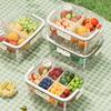 Fresh-keeping Box Airtight Leak-proof Food Storage Container with Silicone Seal And Handle Storage Box for Fruits Snacks Picnic