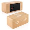 Digital Alarm Clock with Wireless   LED Desk Alarm Clock Temperature Display