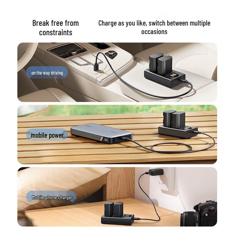 Ugreen NP-FZ100 Sony Camera Battery & Dual Charger Set CN Plug (adapter Included)