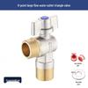 Universal All-Copper Gas Water Heater Valve: Hot/Cold Flow, 4/6 Point Angle Stop & Triangle Valve