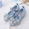 Girls' princess shoes, new spring and summer crystal shoes, little girls' flat shoes, fashionable children's leather shoes, soft-soled single shoes