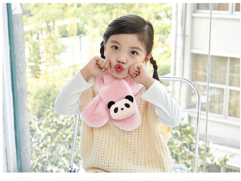 Children's Cartoon Faux Rabbit Fur Neck Warmer Scarf