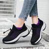 Lightweight Breathable Women Sneakers Casual Comfortable Platform Walking Flat Slip On Platform Fashionable Women Shoes
