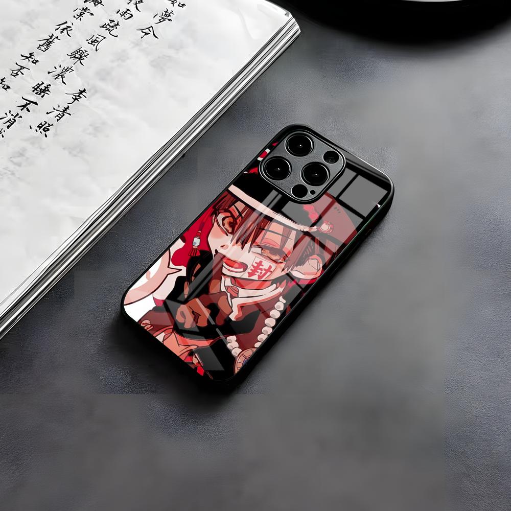 Toilet-b-ound Hanako-kun Phone Case For IPhone 17 Air 16 E Pro Max 15 14 13 Mini 12 Pro 11 Max Plus Black Glass Cover