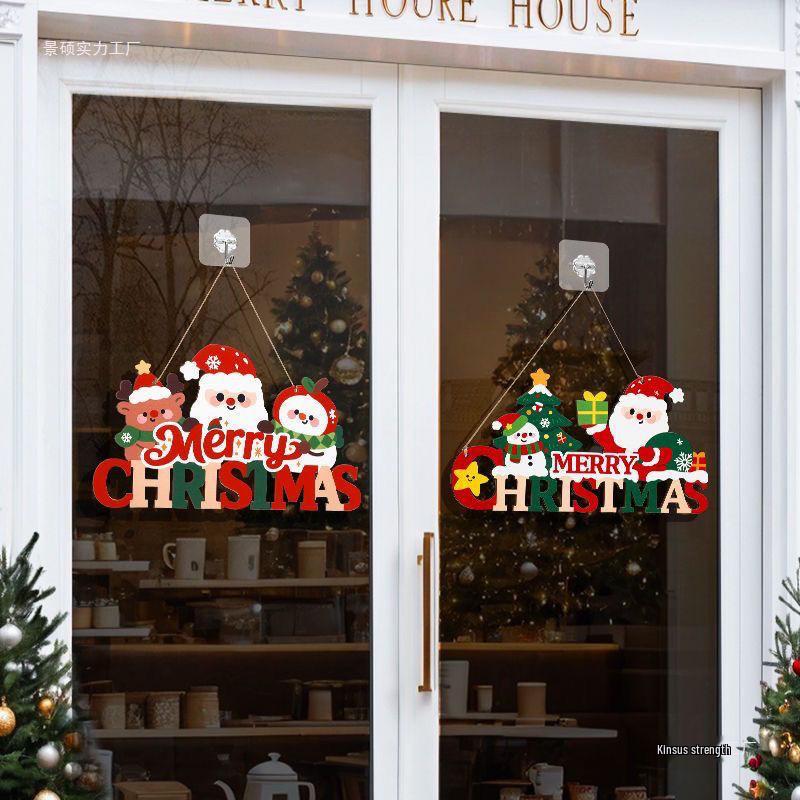 Santa Claus Christmas Door and Tree Hanging Ornaments for Holiday Decor
