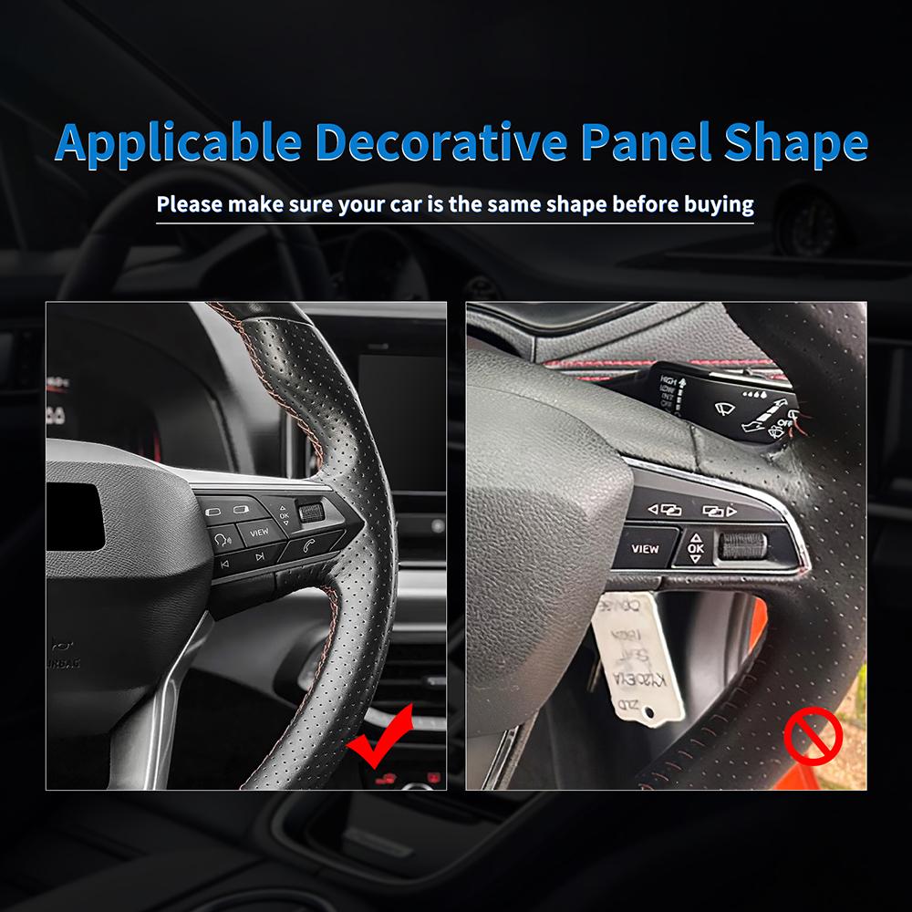 Dry Carbon Fiber Trim For Seat Cupra Formentor/Cupra Leon 2020-2026,Cupra Ateca 21-26,Cupra Terramar 25-26 Car Steering Wheel