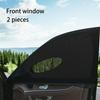 Zipper Style Car Curtain: Anti-Mosquito, Sunshade & Breathable Sun Protection.