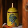 Household Ceramic American Rustic Style Tea Canister Vintage Moisture-proof Tea Can Bird Printing Kitchen Storage Tank Gift