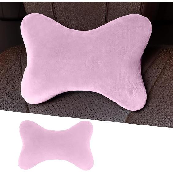 Car Headrest Pillow, Soft Comfortable Memory Foam Automotive Neck Pillow Cushion For Neck Pain Pressure Relief, Universal Fit (Black)