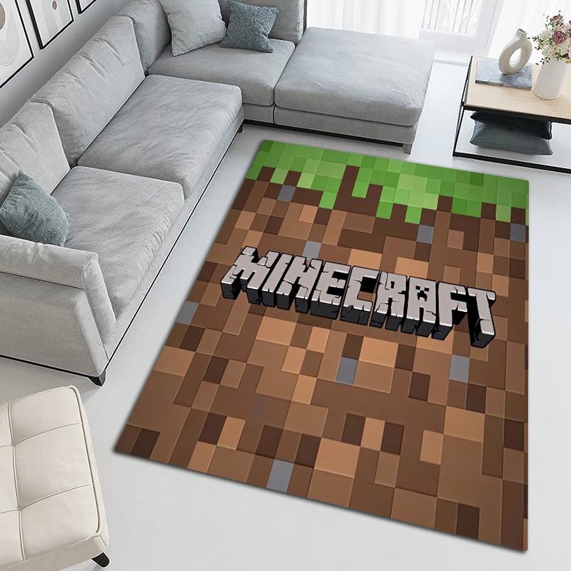 Minecraft Night Village Adventure Carpet Living Room And Bedroom Mats Home Decor Fashion Office Chair Cushion Room