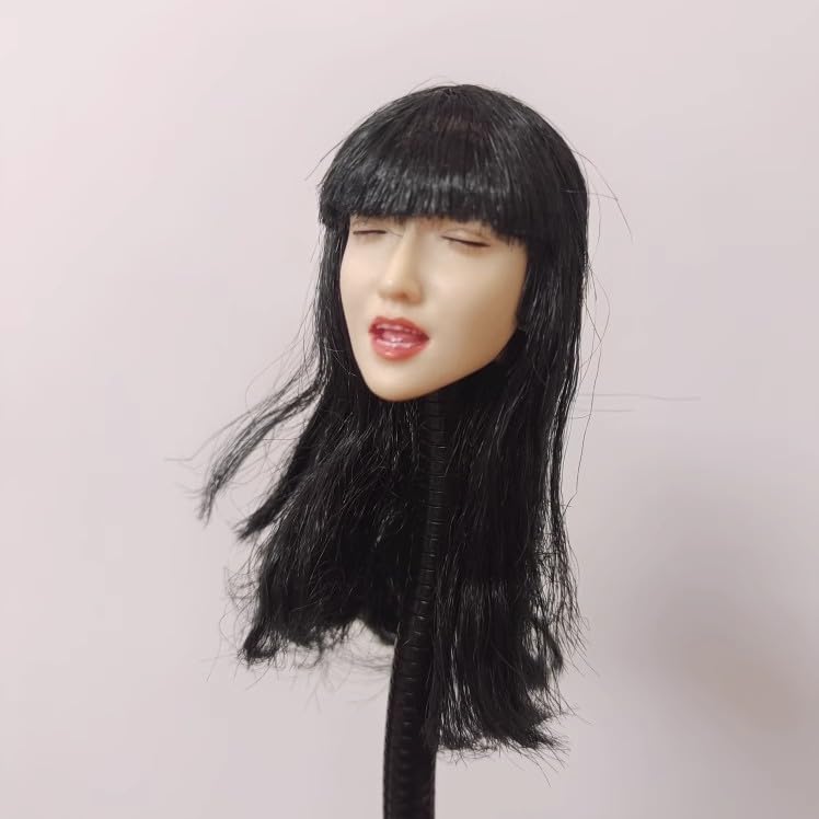 

Игрушки и хобби [TOYBARJAPAN] Голова экшн-фигурки масштаба 1/6 для TBLeague и других тел. Жемчужно-белая кожа, закрытые глаза, темно-серые длинные волосы, азиатка