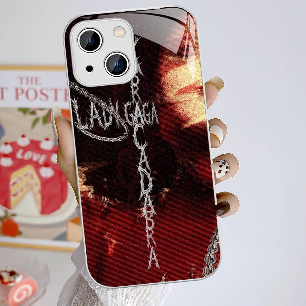 Lady Gaga Ablums For IPhone 14 13 12 Mini 11 Pro XS Max X XR 14 Plus Tempered Glass Cover