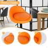 Bar Stool Seat Cushion Replacement Part PU Leather Comfortable Chair Accessory with Backrest Support