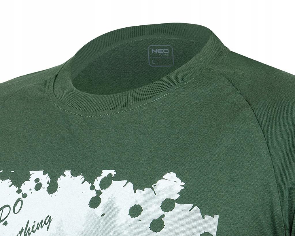 Men' Outdoor T-Shirt With Forest Print, Size , Neo Tools 81-6 1 Pc