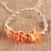 European and American Summer Fashion Necklace, Soft Pottery Flower Shell Bracelet, Woven Adjustment Anklet, Seaside Vacation Jewelry