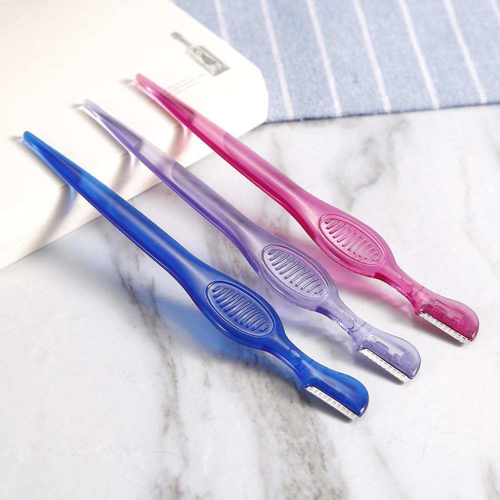 1 stücke Bunte Frauen Make-Up-Tool Augenbraue Rasierer Trimmer Shaper Rasierer Klinge Messer
