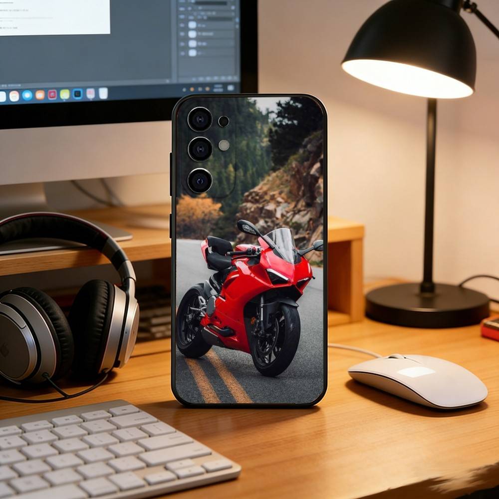 Cool Panigale V2 motorcycle cars Phone Case For Samsung S25,S24,S21,S22,S23,S30,Ultra,S20,Plus,Fe,Soft Silicone Black Cover Samsung S25ULTRA
