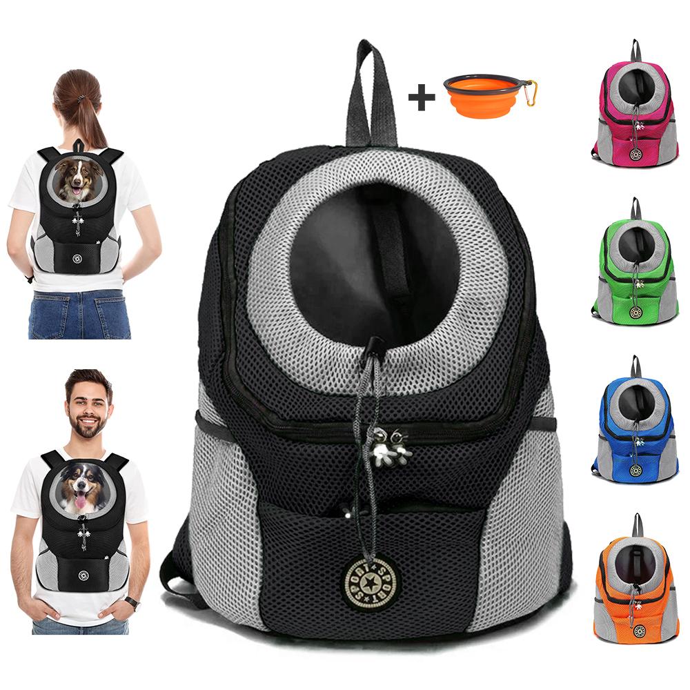 Mochila Portamascotas para Perro al Aire Libre Transpirable Camuflaje Productos de Viaje Bolsas Para Perro Pequeño Gato Chihuahua Teddy Mochila de Malla