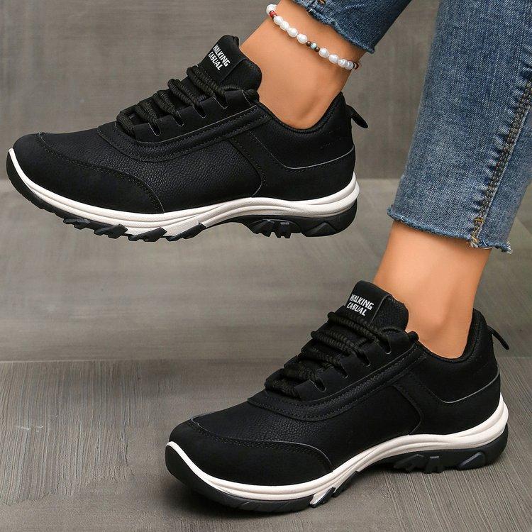 Casual Large Size Round Head Strap Women's Shoes Autumn New Women's Comfortable Soft Sole Flat Heel Casual Shoes