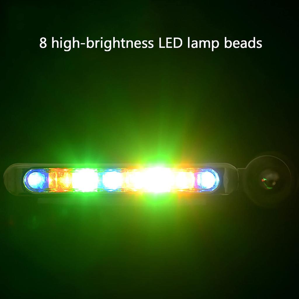 Wind Power Front Light, 1 Pair LED Car Daytime Running Light with 8