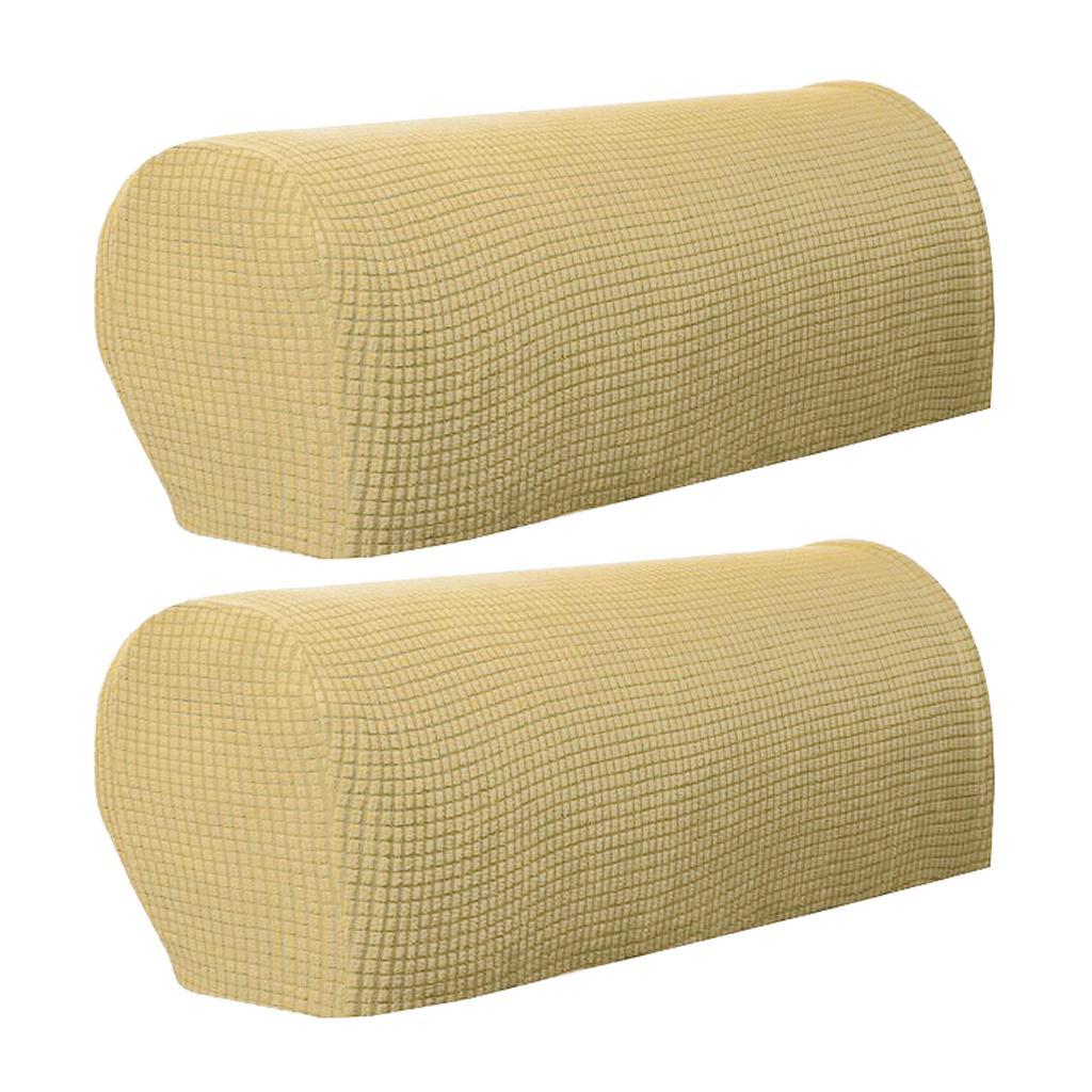 1 Pair Pet Curved Sofa Armrest Cover for Furniture