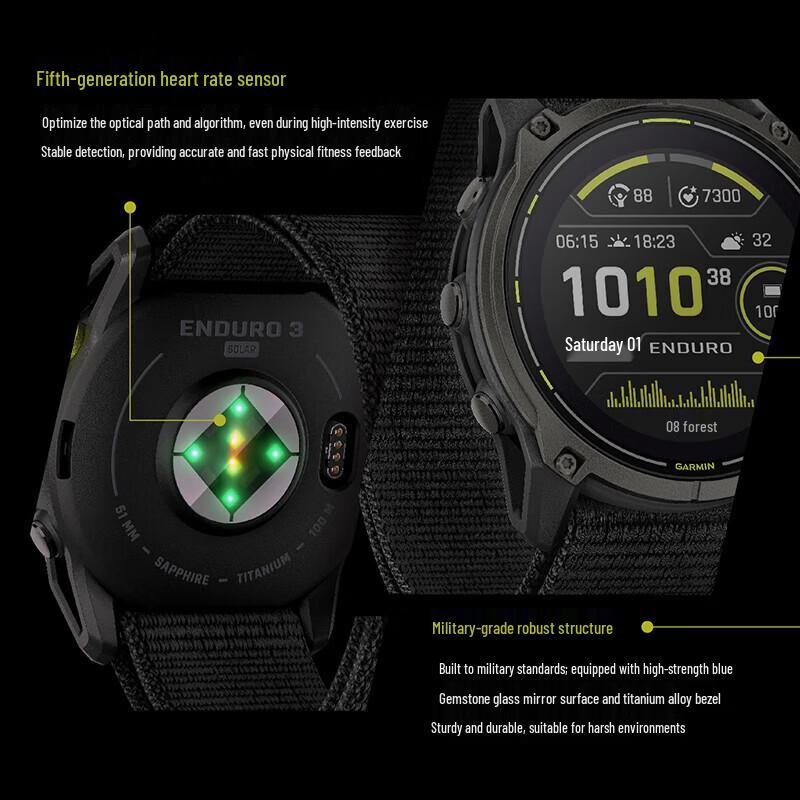 Garmin Enduro 3 Sapphire ECG GPS Smartwatch (CN Version)