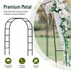 1-2Metal Garden Arch Wedding Flower Stand Heavy Duty Steel Frame Outdoor Lawn Climbing Frame