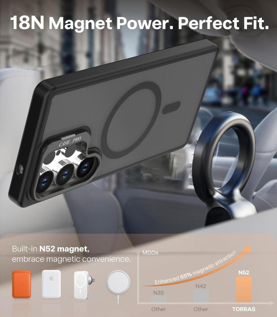 Samsung S25/S26 Ultra Magnetic & Protective Frosted Phone Case Series