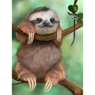 5D DIY Diamond Painting "Young Sloth Baby" Diamond Embroidery Cross Stitch Mosaic Painting