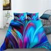 3D Color Pattern Bedding Single Double Bed Full Size Luxury Family Pillowcases and Quilt Covers 2-3 Pieces