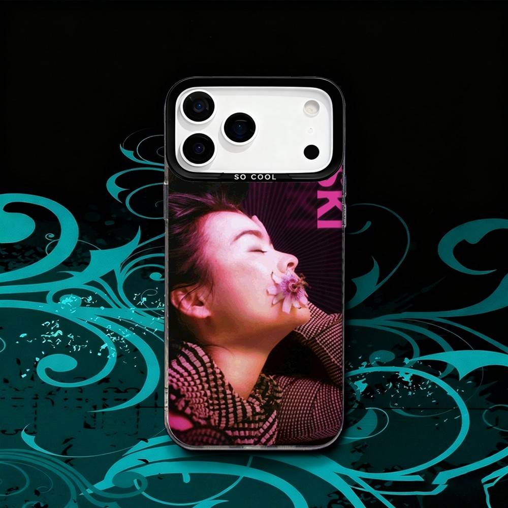 Singer Mitski Laurel Hell Phone Case For iPhone 17,16,15,14,13,12,X,8,Pro,Max,Plus,SE4,Air,Mini HD Black IMD Matte