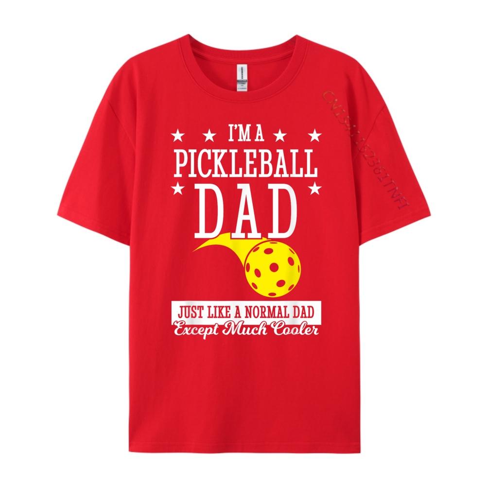 Pickleball Dad Much Cooler Teeshirt Shirts Gift White Graphic Tee Mens TShirts Printed On
