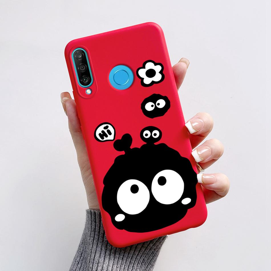 Für Huawei P30 Lite Hülle Niedlicher Bär Cartoon Frosch Weiche Matte Silikon Handyhüllen Für Huawei P30 P30Lite P30Pro P 30 Lite Pro Cover