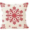 Short Plush Material Pillowcasehome Decor Merry Christmas And Snowflake Pattern Cushions Pattern Cushion Cover Suitable For Sofa