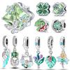 Charmscoppergreen Series Monstera Leaf Charm Original Bracelet Beads For Women Jewelry Making Gifts